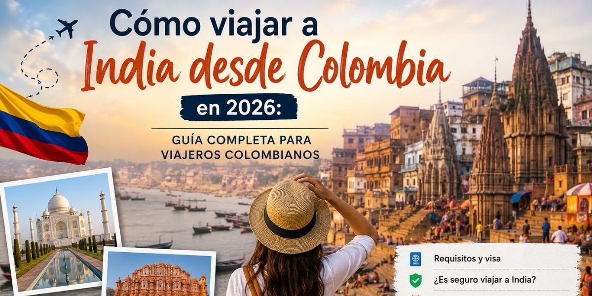 Cómo viajar a India desde Colombia en 2026: Guía completa para viajeros colombianos